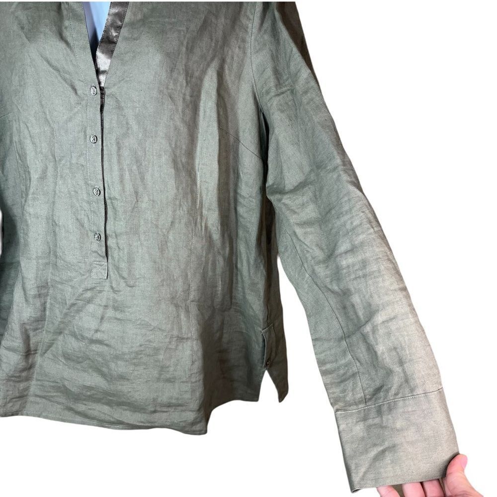 Laura Clement Collection 100% Linen Top - Picture 7 of 10